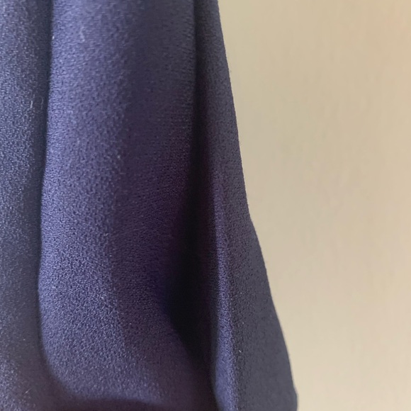 J. Crew Crepe Wide Leg Crop Black Pant High waist Back elastic Pull on EUC - Picture 5 of 6